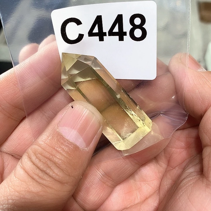 黄晶天然水晶柱子C448未镶嵌M****?