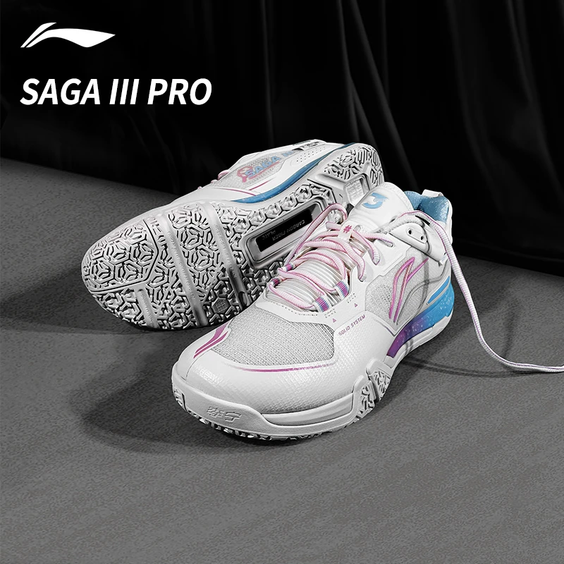 送3双袜子】李宁贴地飞行3PRO羽毛球鞋耐磨缓震透气防滑专业运动鞋