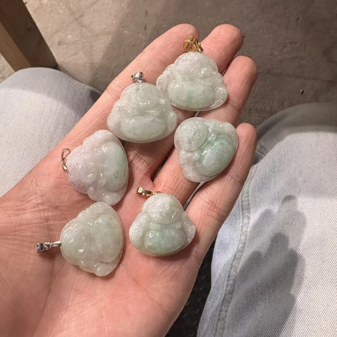 天然翡翠佛公吊坠 —多样性发一件c3-1