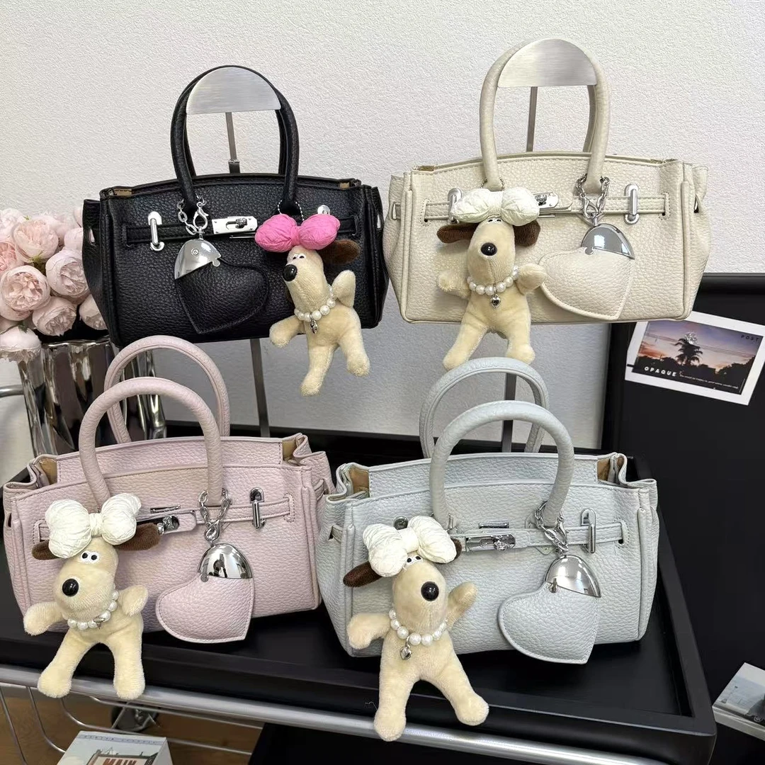 流行2025夏季新款铂金包高级感气质百搭手提包斜挎包时尚大气女包