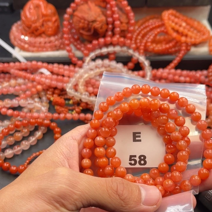 南红玛瑙未镶嵌多样性发货默认微瑕称重7mm