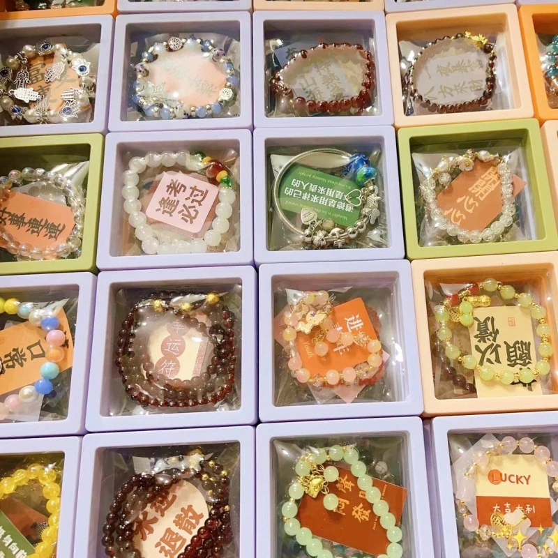 百款百搭饰品小手串项链男女款2025摆摊独立包装小礼物