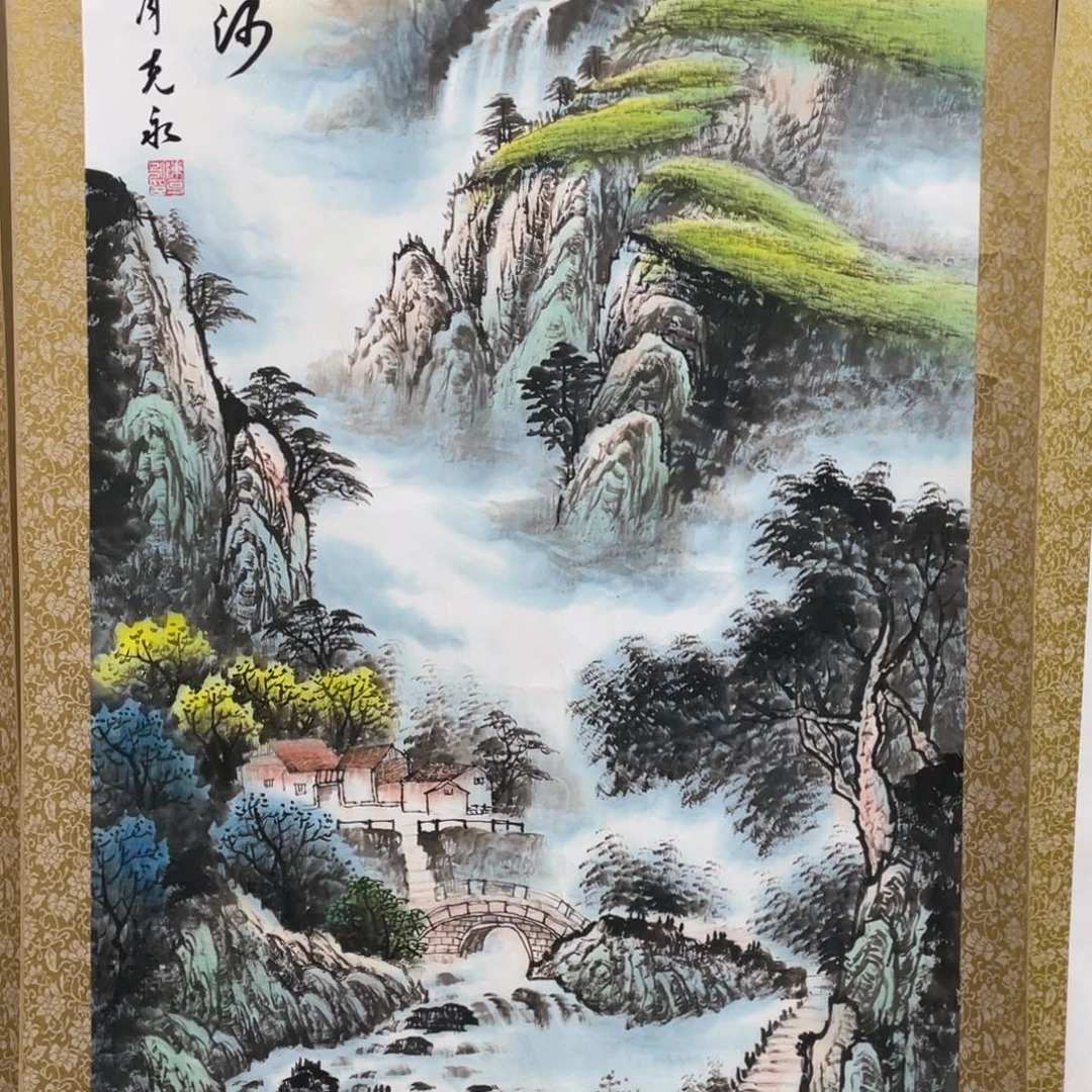 国画老师手绘带运险w