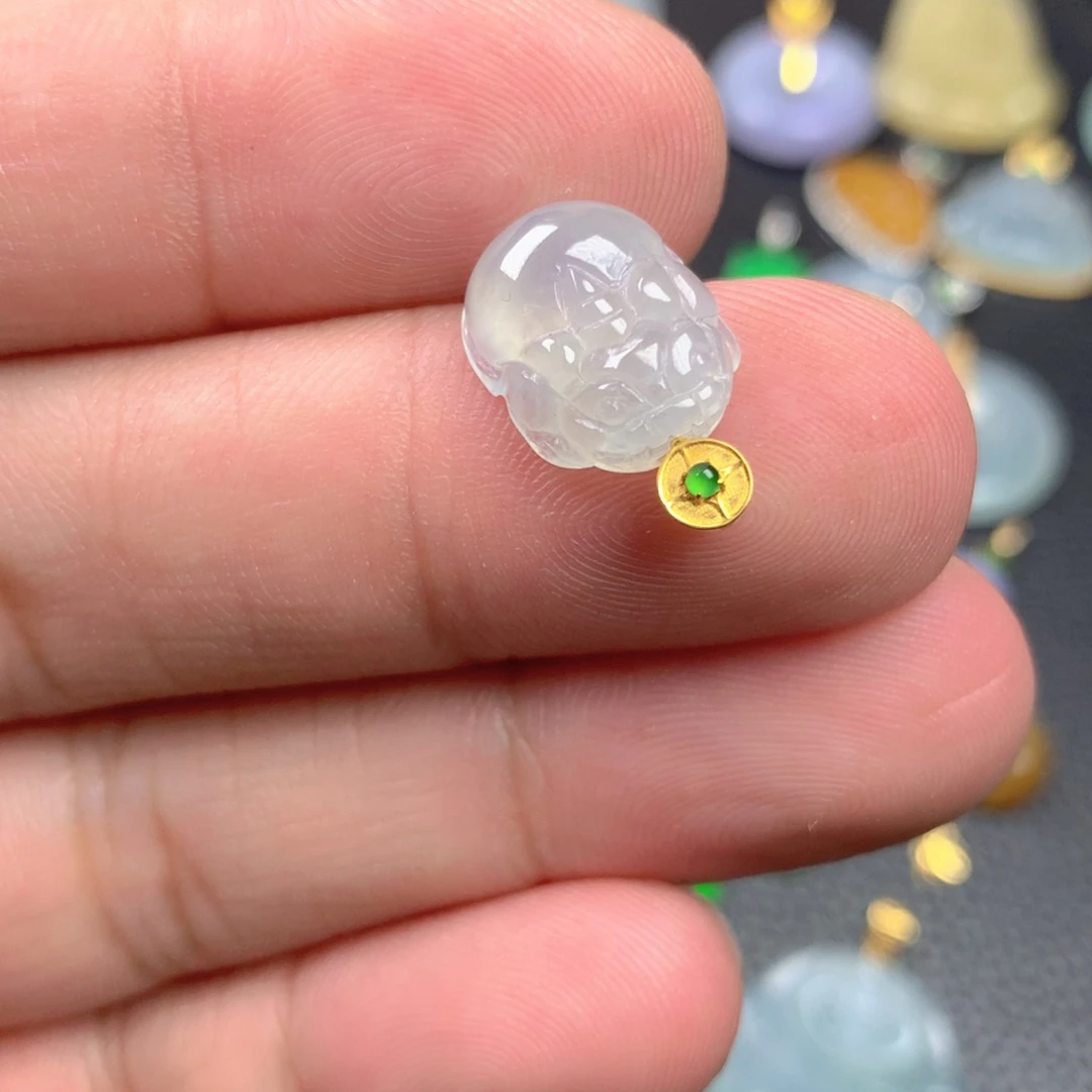 【闪购商品】颈饰18K金镶嵌翡翠翡翠
