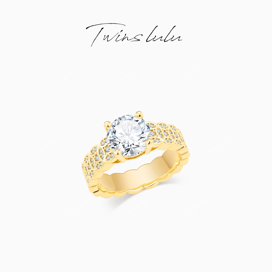 TWINS LULU 双十一2025年新款时尚经典百搭气质铜钱戒指TSS6944