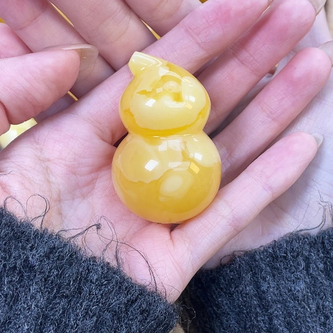 琥珀未镶嵌珠宝奇石琥珀蜜蜡J