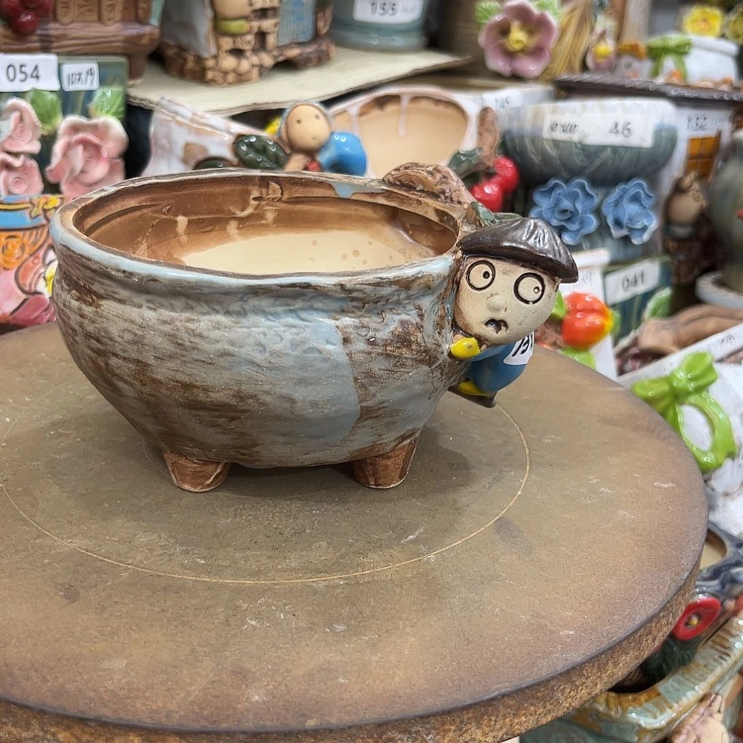 小*粗陶多肉花盆花盆老板f福利