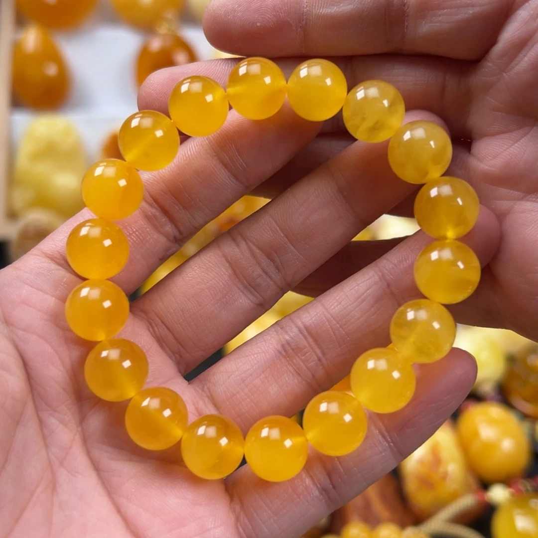 蜜蜡未镶嵌颈饰14.4克