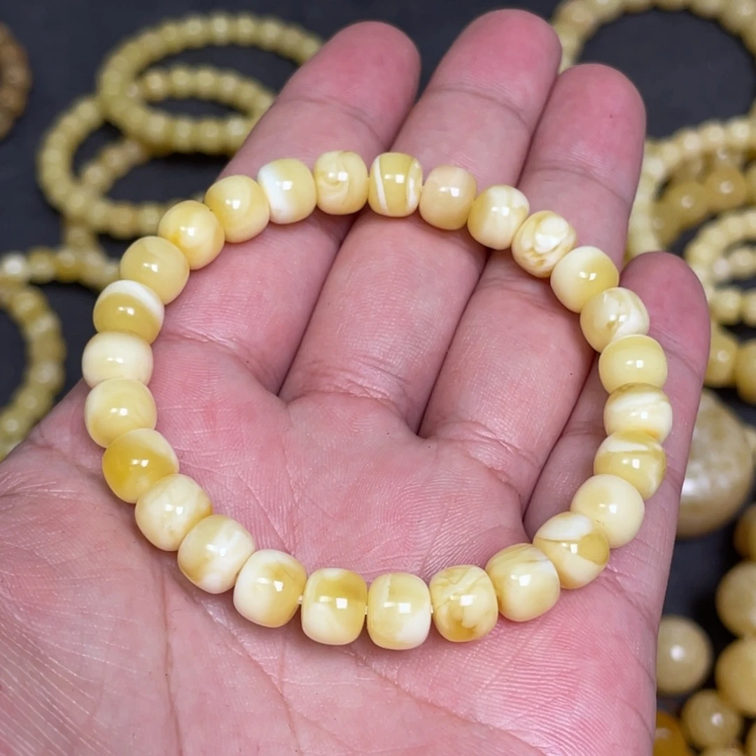 蜜蜡未镶嵌裸石蜜蜡手串8.2mm