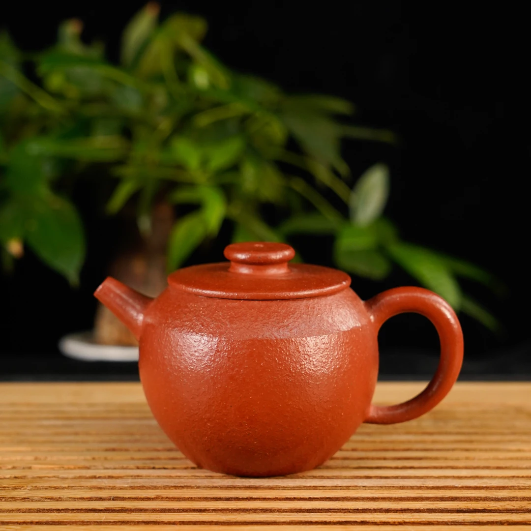 GS37-026 徐莎 宜兴手工紫砂 圆鼓
