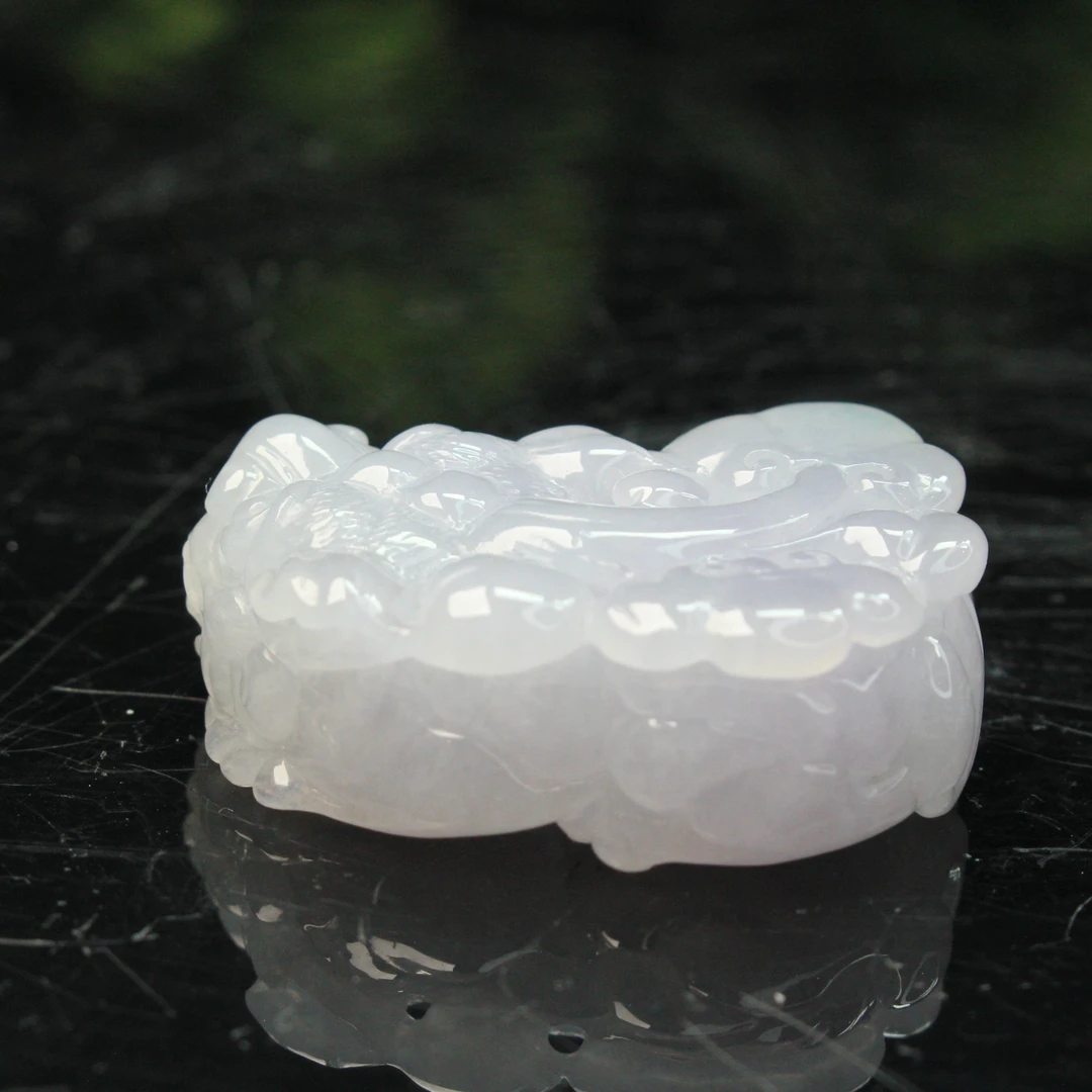 39ZB天然缅甸A货翡翠貔貅吊坠/301294嘉禾珍宝