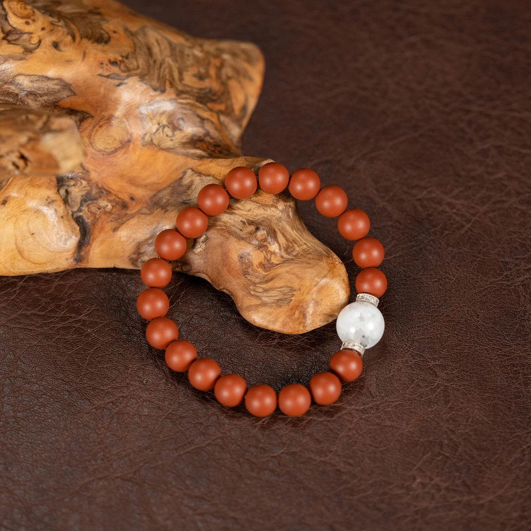 【利贞l单圈-白雪花茶具】茶具摆件尺寸8mm茶具配件FXS