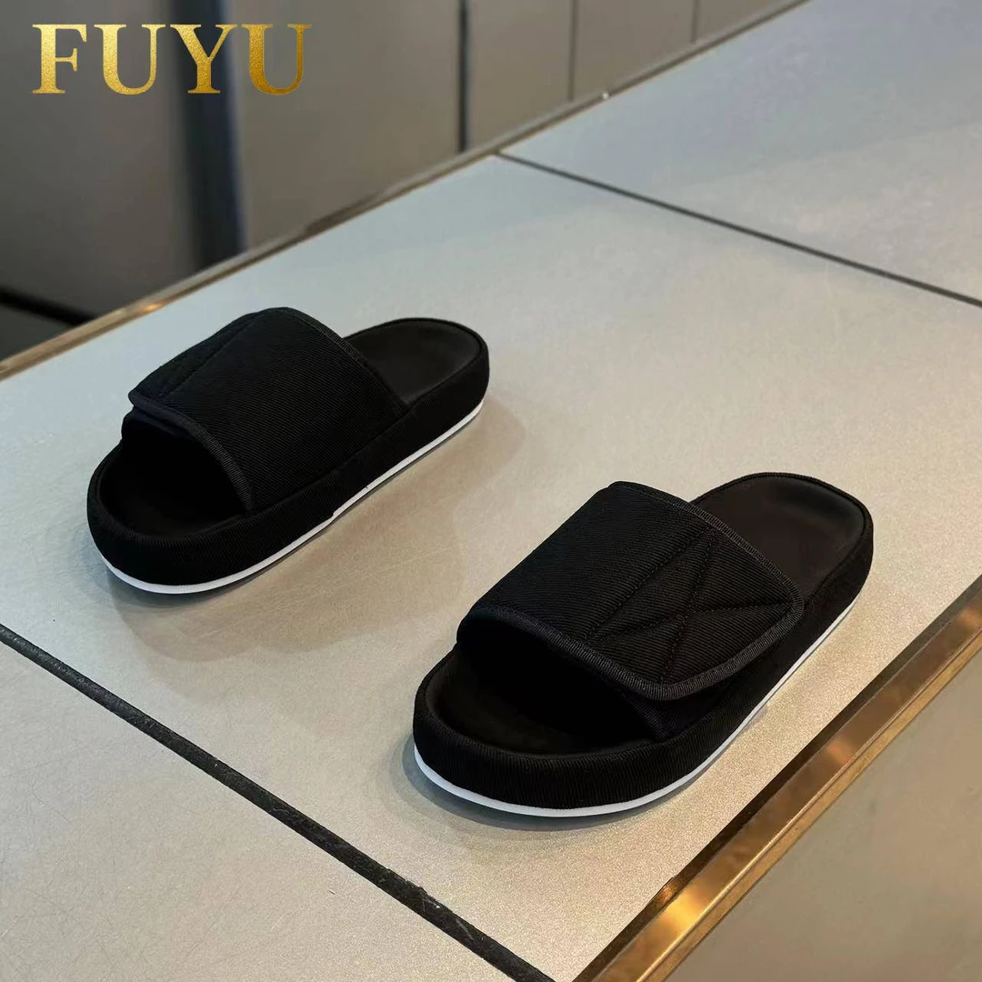 欧洲站潮牌高级感拖鞋男秋季新款潮流百搭外穿一字拖休闲沙滩凉拖