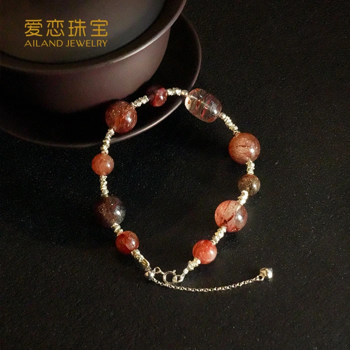 【红绡凝露】天然超七水晶手串 多样性发其一