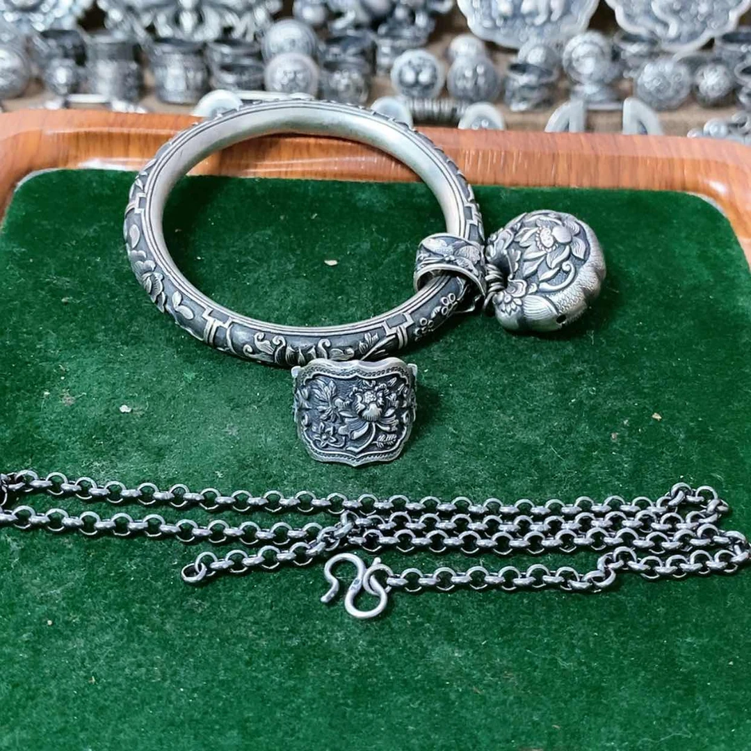 【闪购商品】橄榄核手串/手链复古足银990