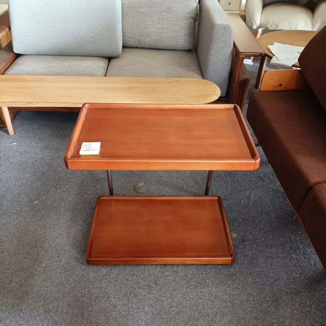 620*417*610MM瑕疵款黄杨木小边几金属框架轻奢客厅家用简约