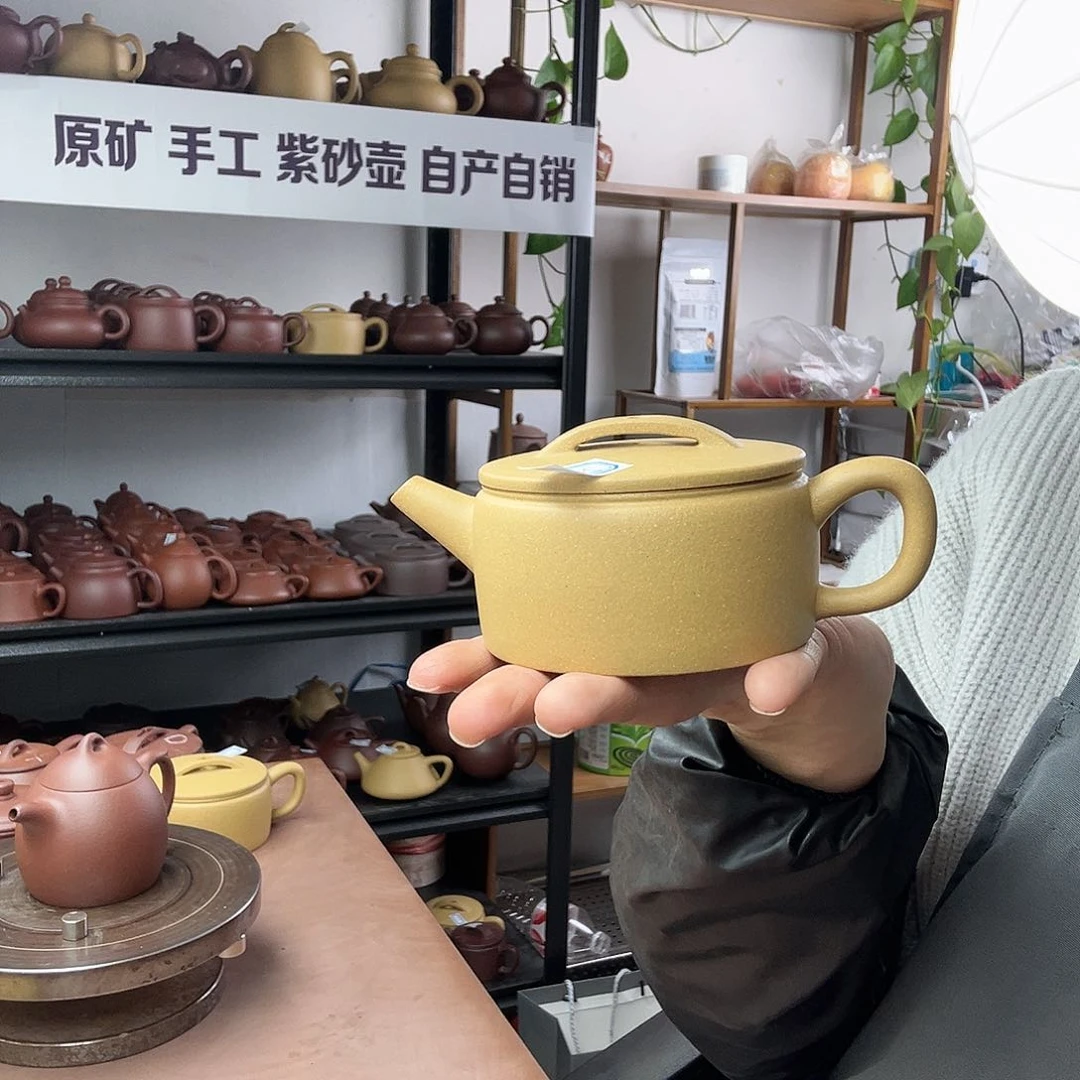 紫砂茶壶浪**生黄金段汉瓦壶