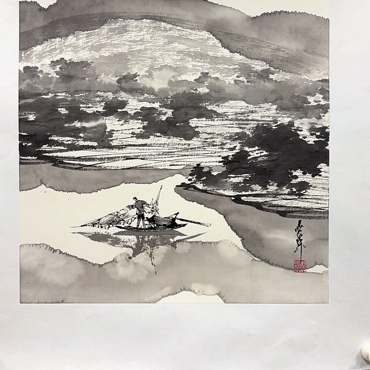 国画亲笔手绘放心去藏