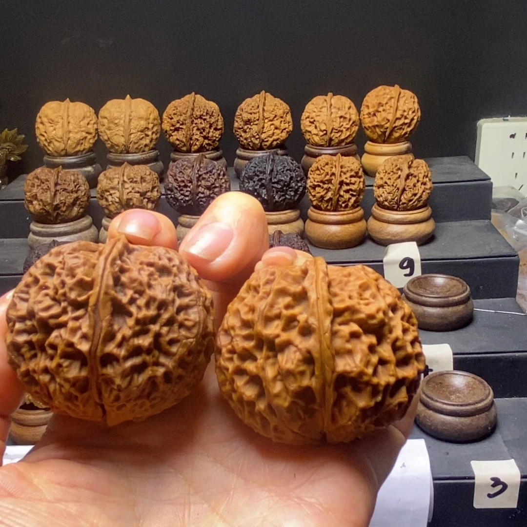 吊坠文玩核桃其林纹元宝46