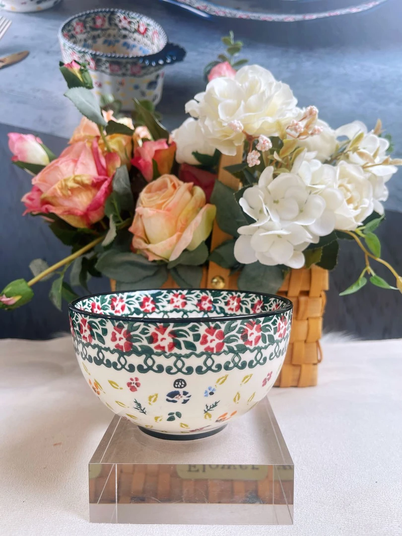 阿勒玛 新疆包邮【多彩】手绘5寸米饭碗家用加厚防烫耐磨餐碗