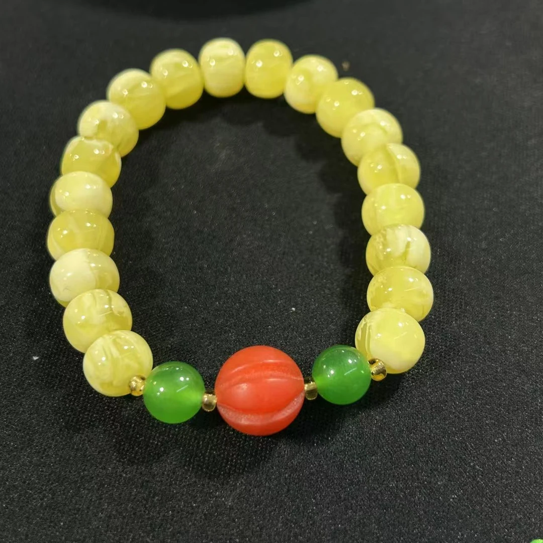 经典时尚百搭 zx3001黄色手串手链