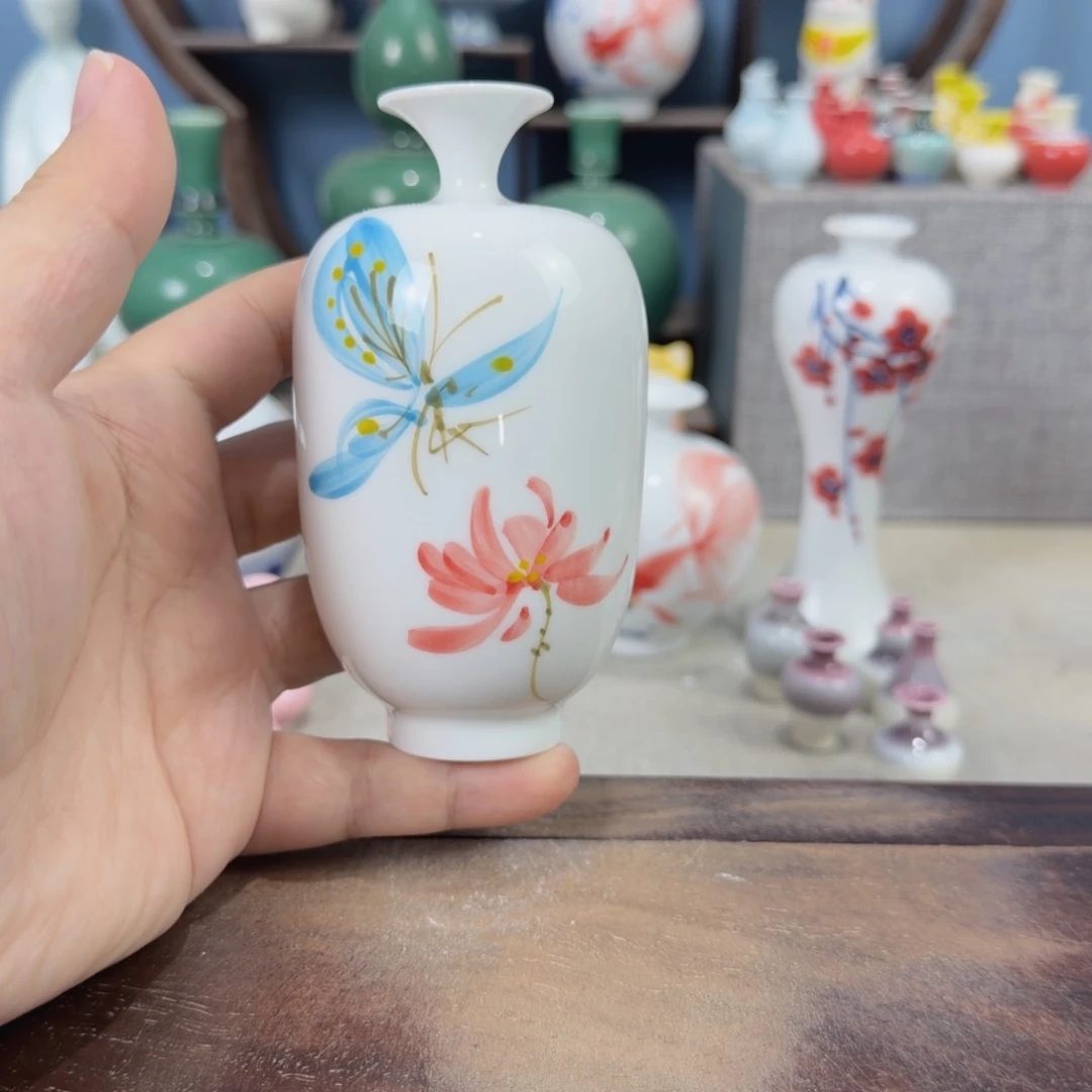 陶瓷手工小花器摆件