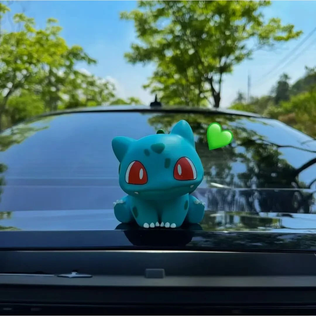 车载装饰妙蛙种子呆萌可爱坐姿玩偶车尾中控台摆件创意公仔装饰品