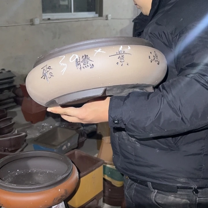 紫砂花盆紫砂等传统