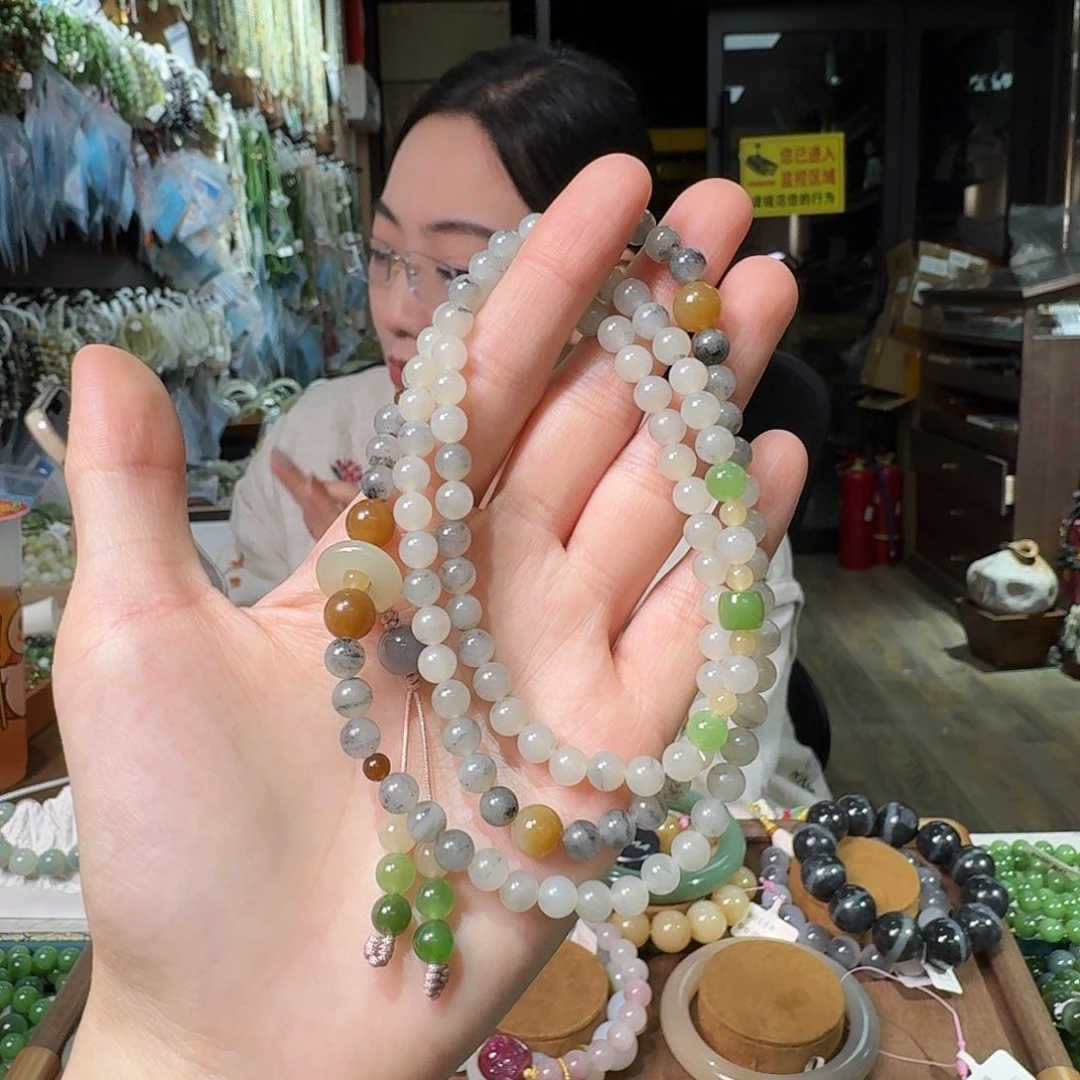 和田玉未镶嵌手链