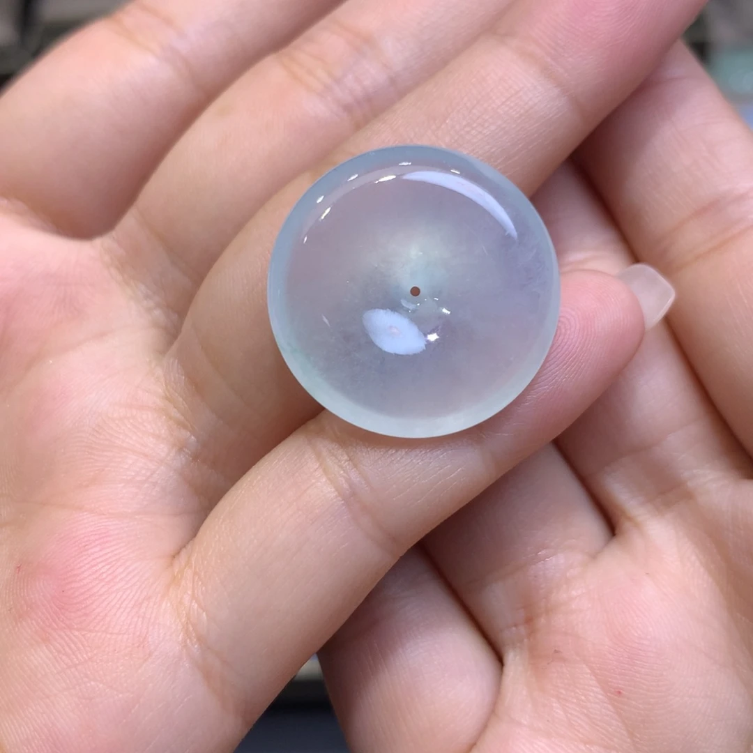 翡翠未镶嵌颈饰平安扣23.9^5.9