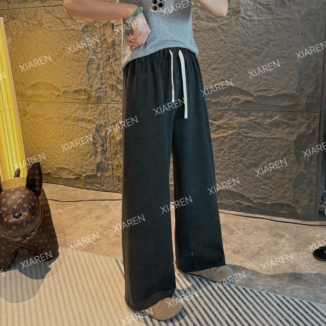 XIAREN【撞色抽绳休闲裤】出游服装女新款女款裤子2025爆款显瘦显高