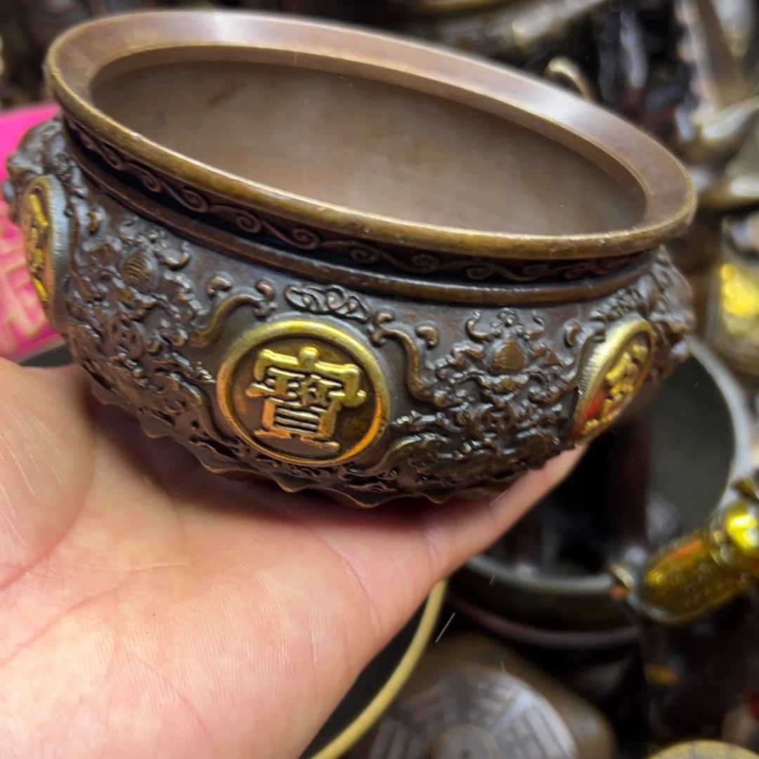 铜摆件欢迎欢迎你