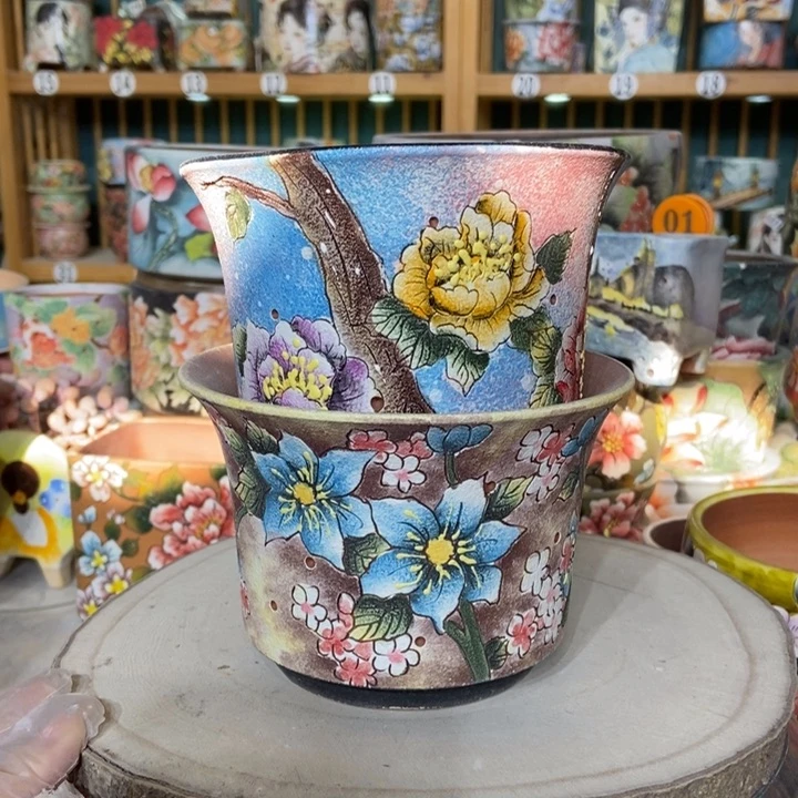 红陶景德镇艺术手绘作品