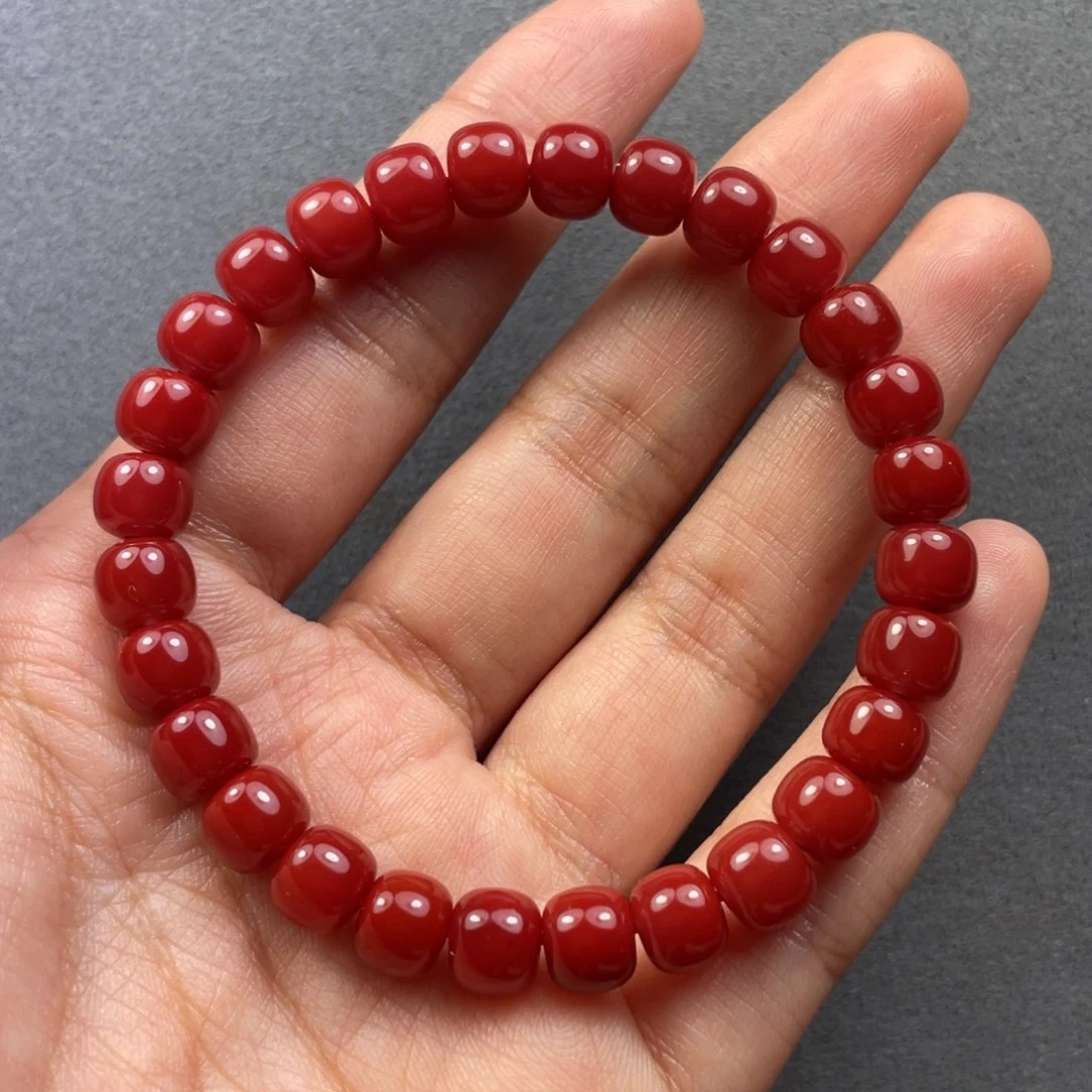 南红玛瑙未镶嵌配饰7.5mm