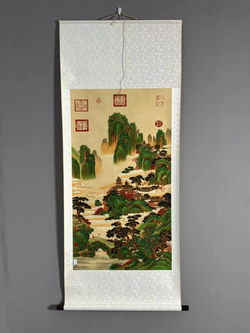 【叁仟艺术馆】人间仙境  中堂画