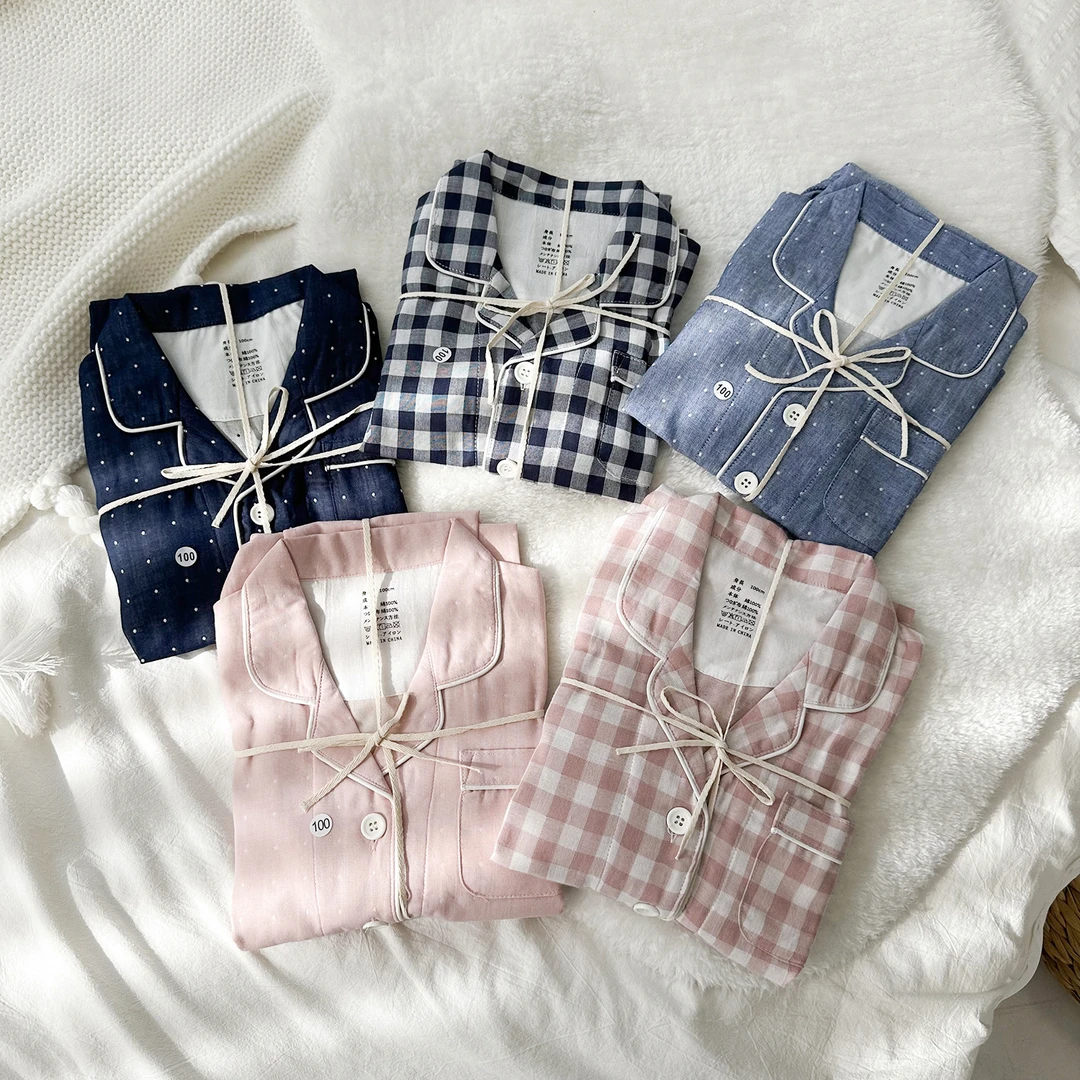 儿童双纱全棉家居服