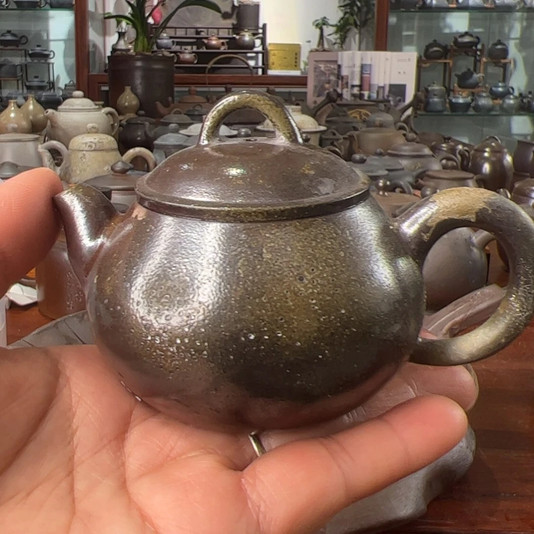 贵台龙窑柴烧茶壶A60