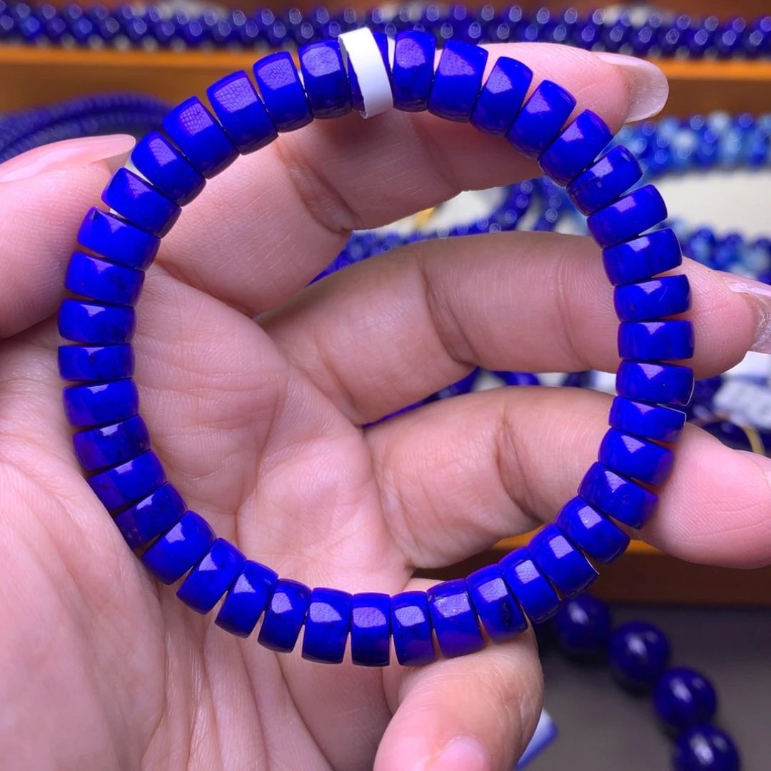 青金石未镶嵌手串8m