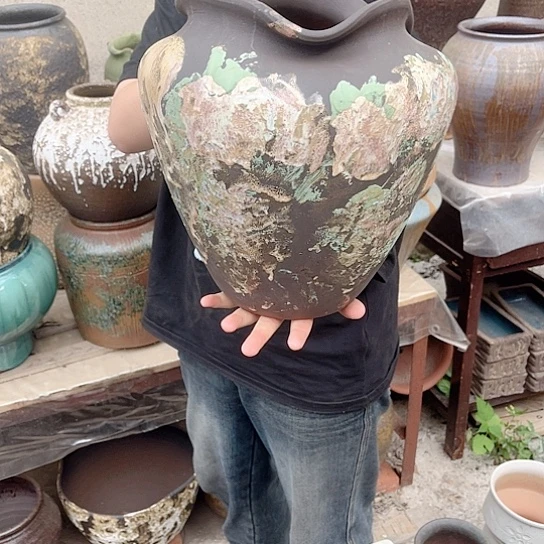 紫砂花盆高度30口径20