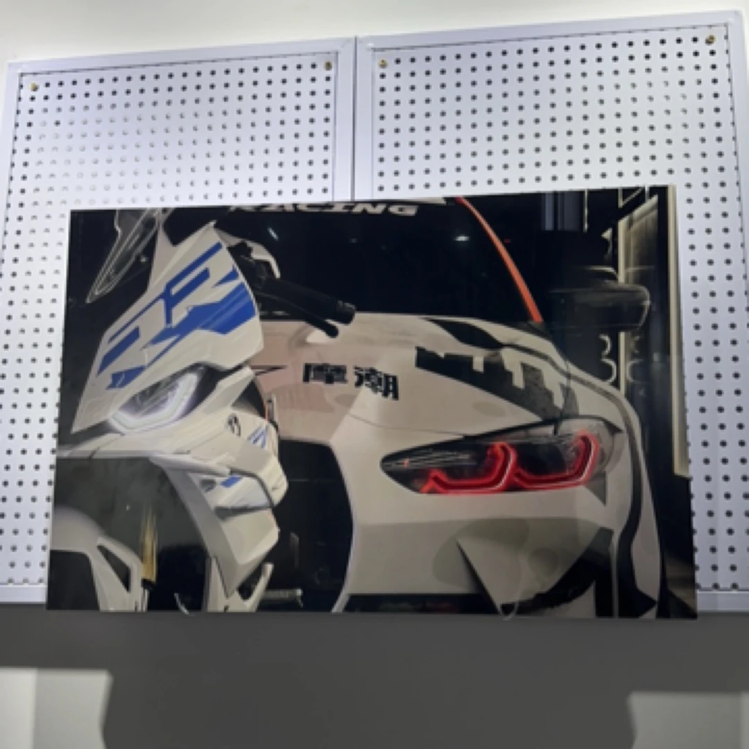 宝马M4宝马s1000rr 4+2组合汽车创意壁画 适用于卧室 玄关 客厅