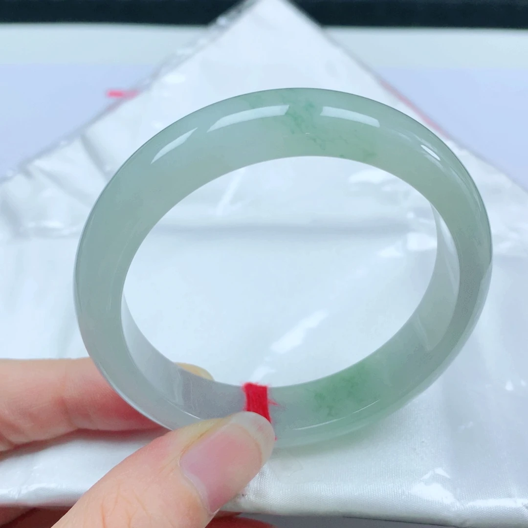 翡翠手镯未镶嵌 正圈53