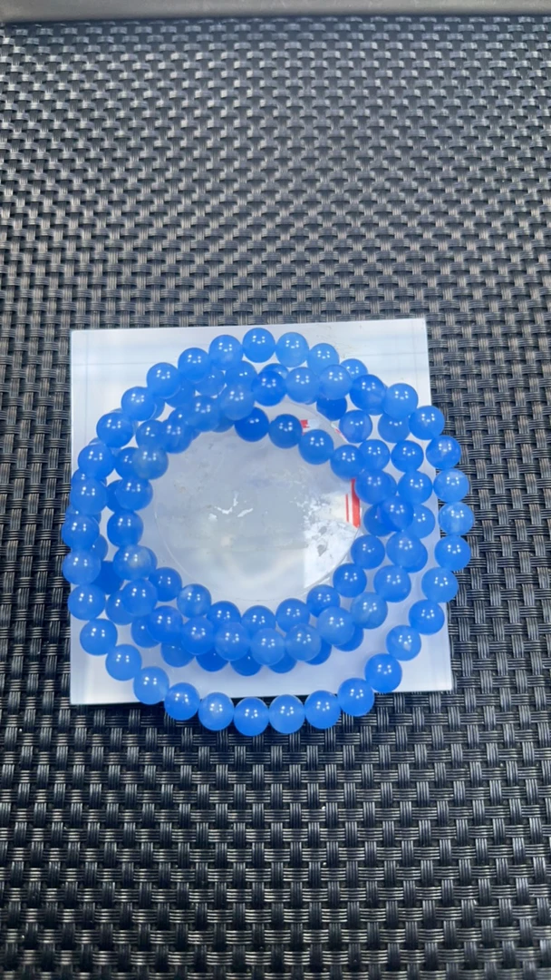 高冰蓝8mm项链108发一条35J15