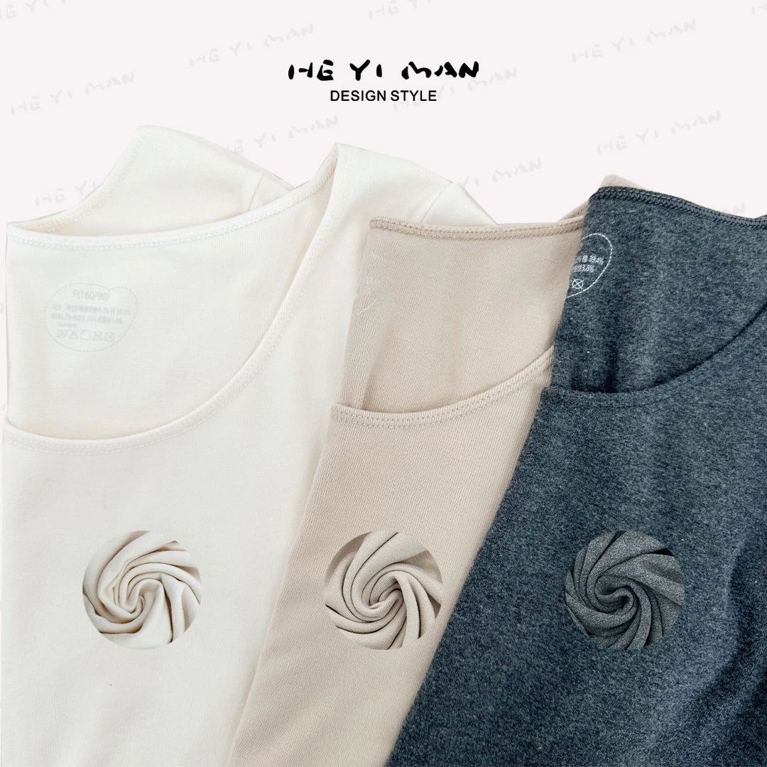 【冬季套装】天丝桑蚕丝绵羊毛混纺发热亲肤修身保暖套装C3-A4119