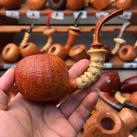 雷***霆石楠木手工制作烟斗
