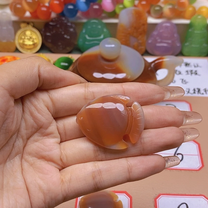 【闪购商品】玛瑙/玉髓玉牌未镶嵌长****居