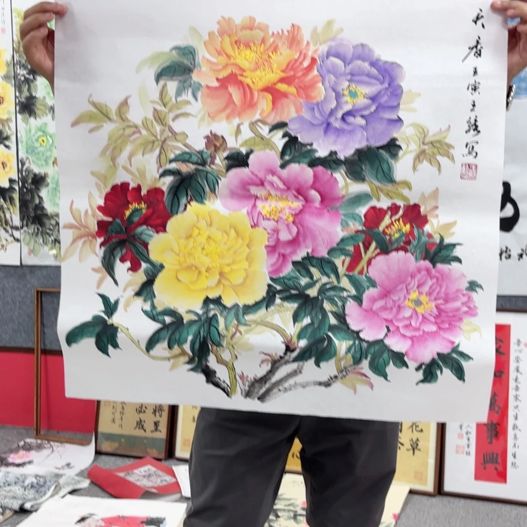 国画国画作品多次
