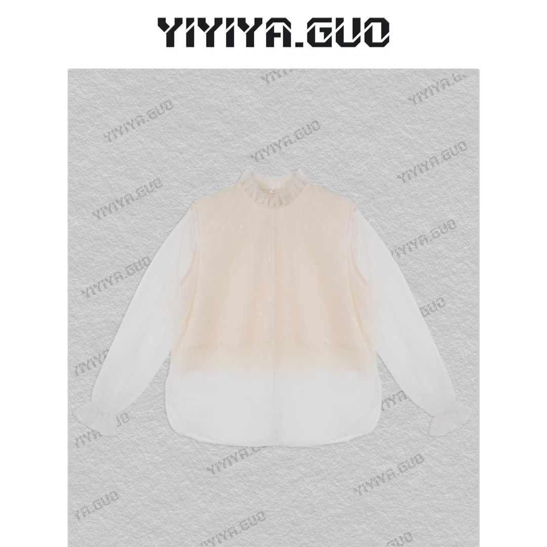 yiyiya.Guo艺艺吖【仙气飘飘】新中式中国风欧根沙上衣25SS0185