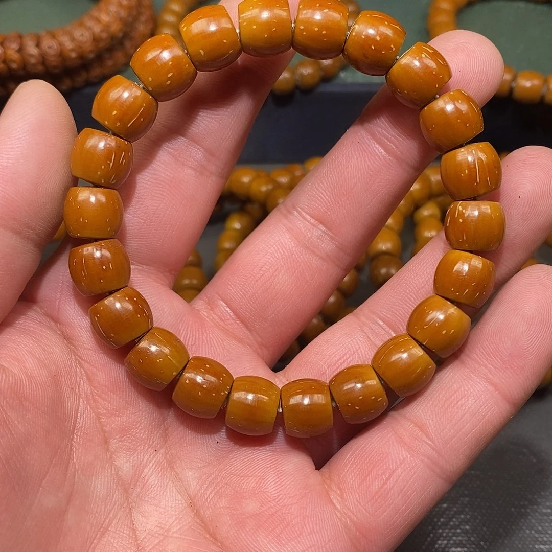 菩提实心紫金鼠手串直切