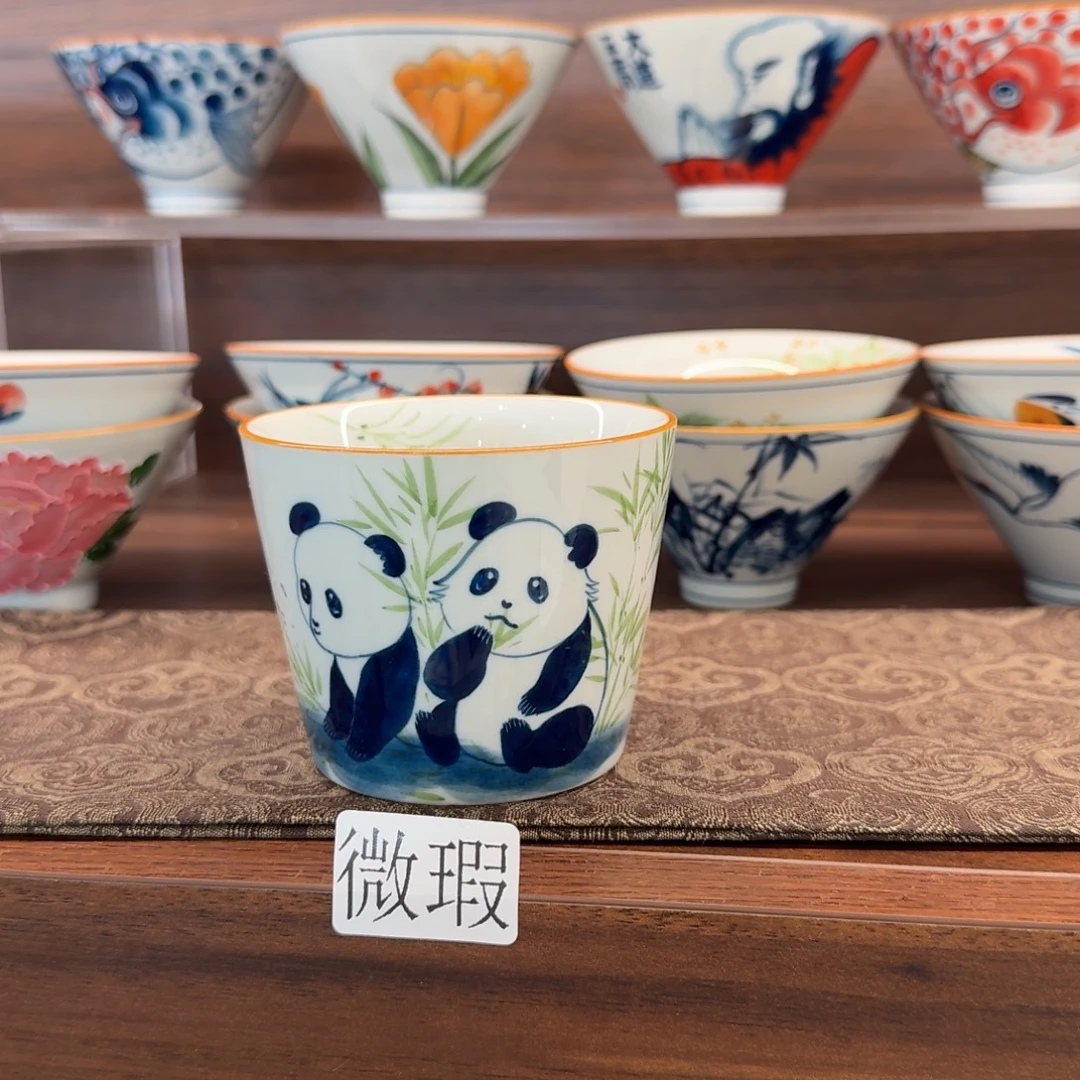 釉下彩纯手绘微瑕