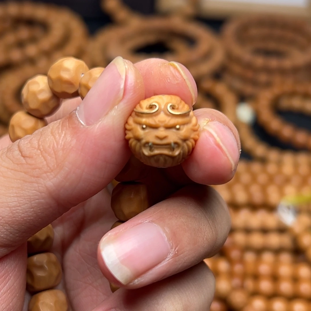 猴头核桃手串$***$镶嵌